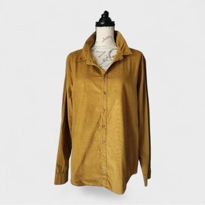 324 CP Shades Corduroy Mustard Button Down Shirt